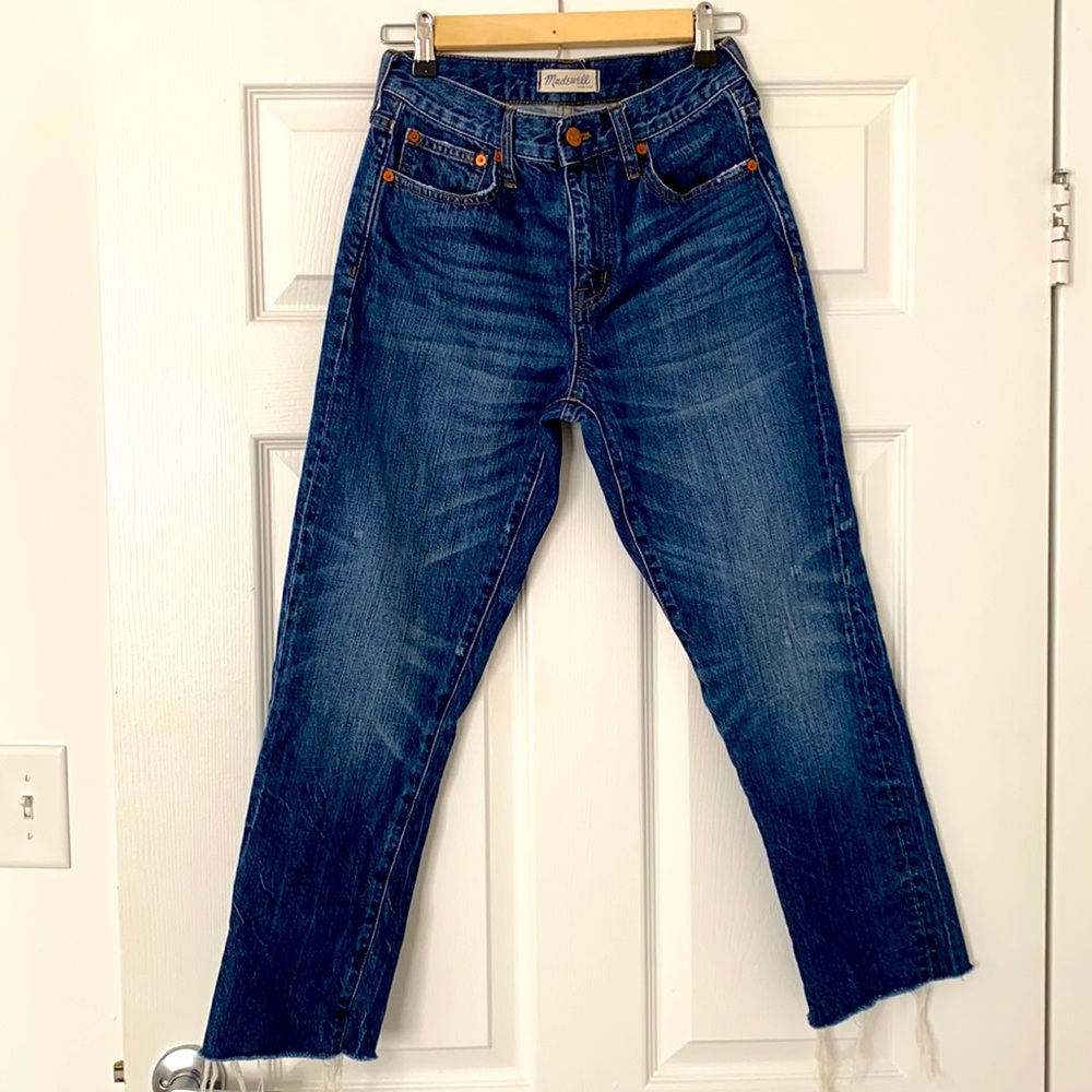 MADEWELL | 25 | straight leg crop jean, size 25